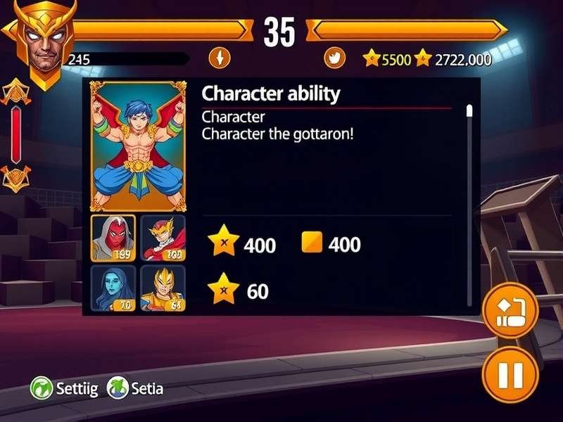 Garam Garam Gladiators Character Selection Garam Garam Gladiators gameplay screenshot showing character selection screen