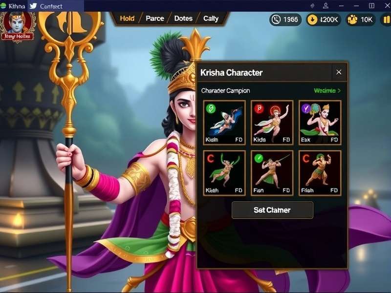Krishna Current Champion Character Selection Krishna Current Champion Character Selection