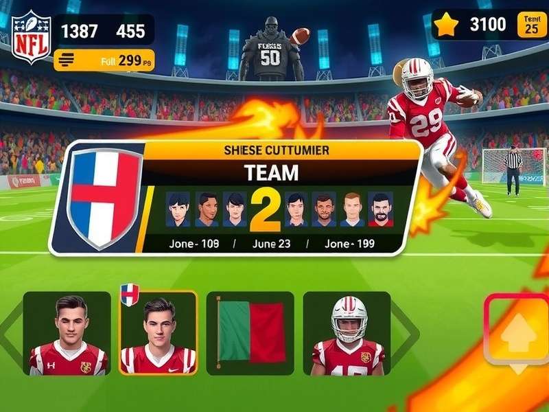 Super Football Frenzy gameplay screenshot showing intense football action