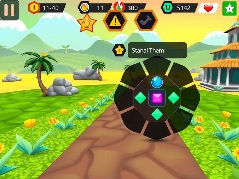 Minty Sprint Quest gameplay screenshot showing character running through vibrant Indian landscape