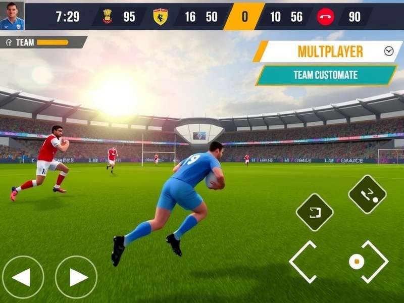 Rugby Ace India Supreme visual customization options showing team design