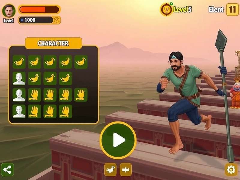 Ganges Blitz Run Character Customization Options Ganges Blitz Run character customization screen