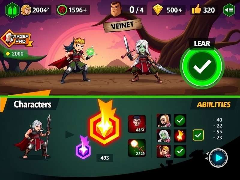 Goa Striker Warrior Pro Character Selection Character selection screen in Goa Striker Warrior Pro