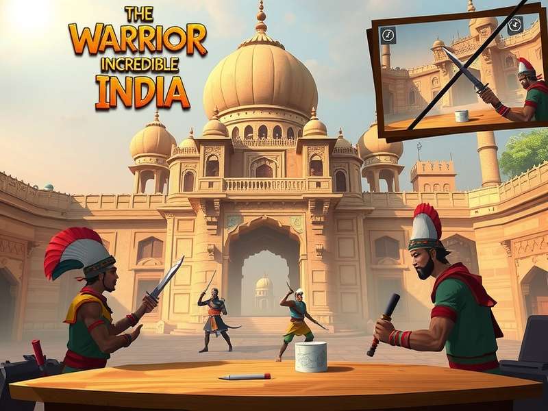 Character artwork from Warrior Of Incredible India showing diverse Indian warriors