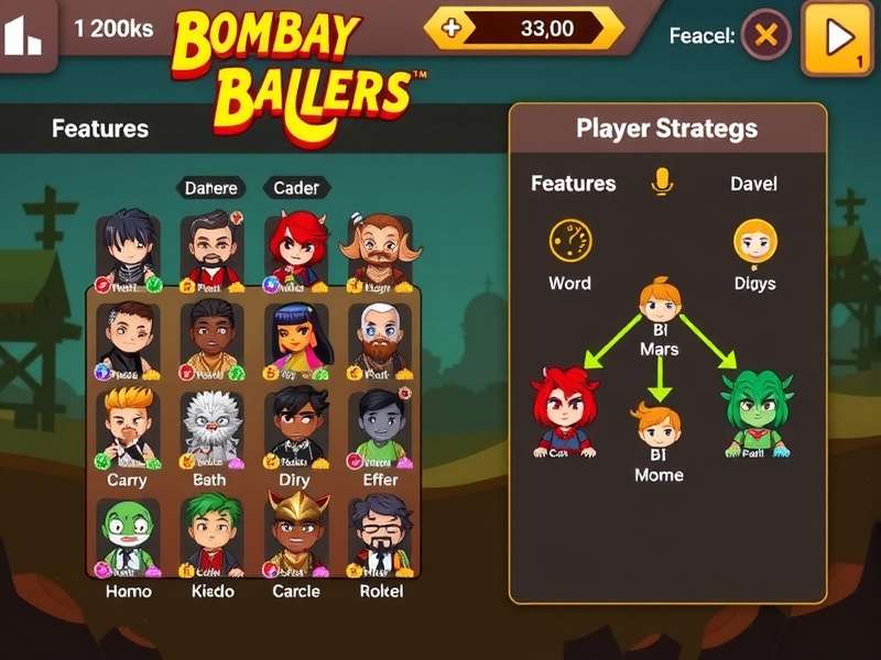 Bombay Ballers Character Roster Bombay Ballers features showcase with multiple characters