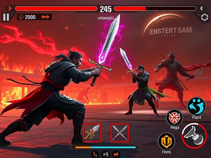 Scorch Sword Skirmish weapon upgrade interface