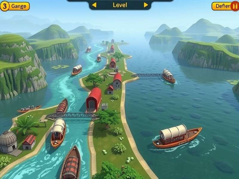 Ganges River Challenge Level Progression Ganges River Challenge level map showing progression from source to delta