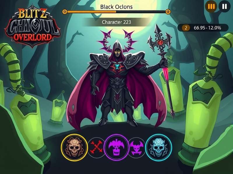 Blitz Ghoul Overlord Gameplay Blitz Ghoul Overlord gameplay screenshot showing character and environment