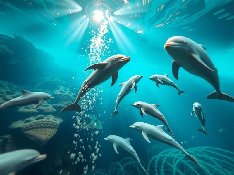 Dolphin Coastal Quest Underwater Gameplay Dolphin Coastal Quest gameplay showing underwater environment