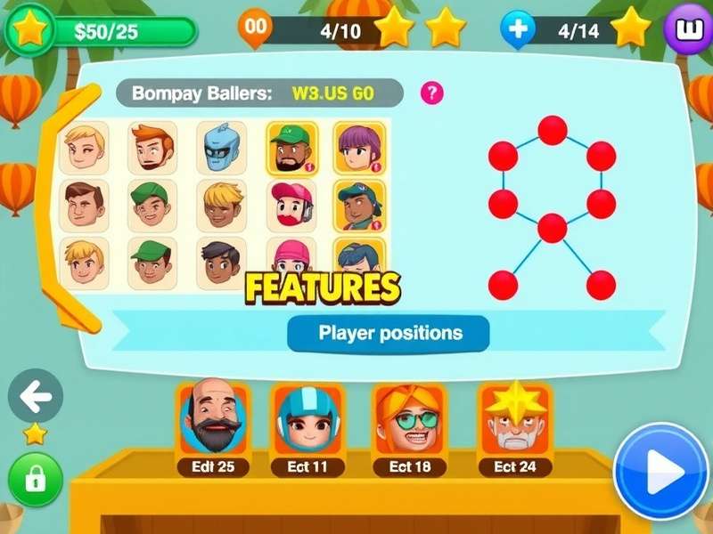 Bombay Ballers Character Selection Screen Bombay Ballers gameplay screenshot showing character selection