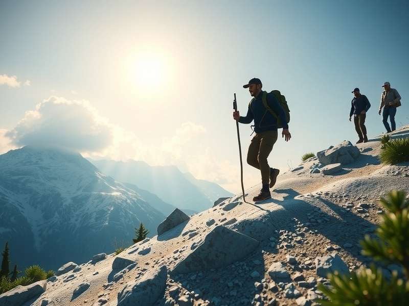 Cumin Peak Pursuit Gameplay Cumin Peak Pursuit gameplay screenshot showing character navigating mountain terrain