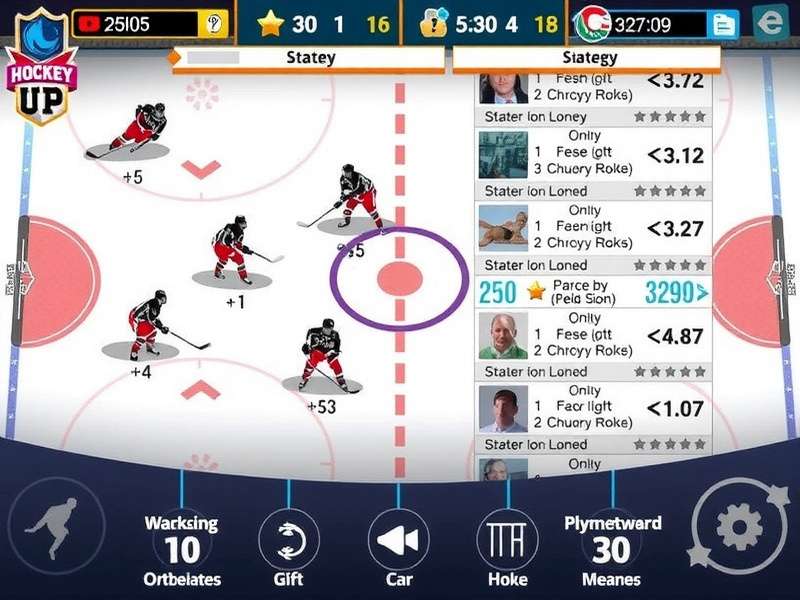 Hockey Glory UP Gameplay Hockey Glory UP gameplay screenshot showing intense match action