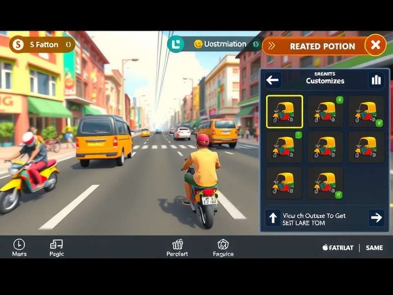 Desi Rickshaw Voyager city navigation interface