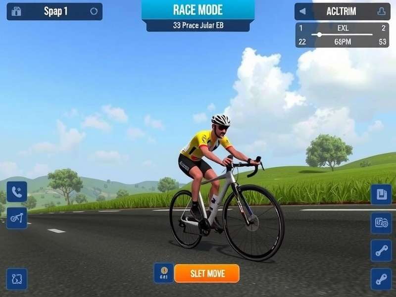 Sangam Cycling Champion Ace race mode selection screen
