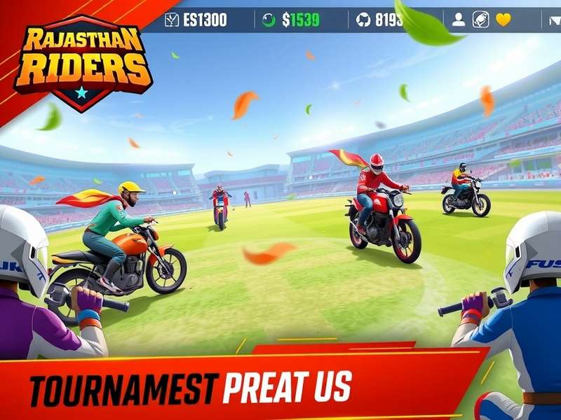 Rajasthan Riders gameplay screenshot showing vibrant graphics
