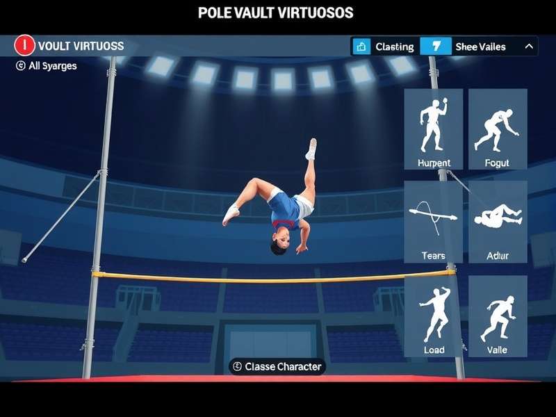 Pole Vault Virtuosos - Athlete Customization Pole Vault Virtuosos character customization screen