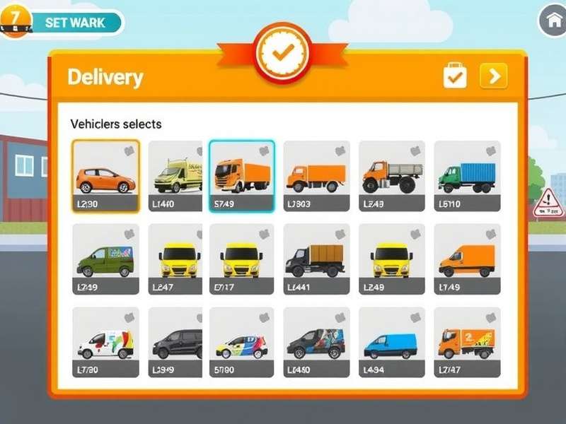 Quick Courier Command gameplay screenshot showing delivery interface