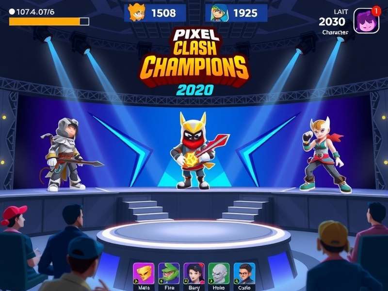 Pixel Clash Champions Gameplay Pixel Clash Champions gameplay screenshot showing character combat