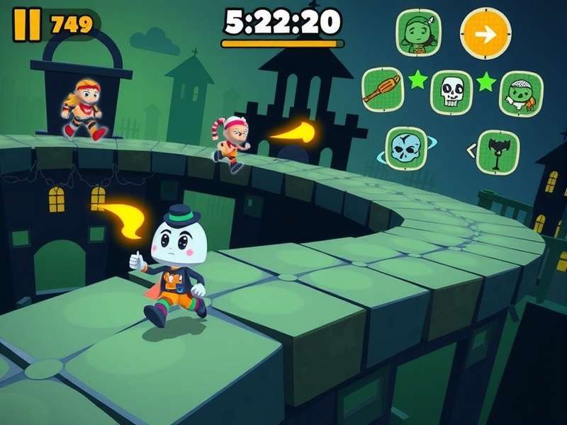 Gattu Ghost Town Run Gameplay Gattu Ghost Town Run gameplay screenshot showing character running through haunted environment