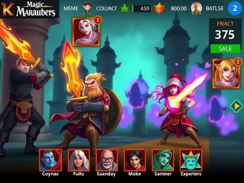 Mysore Magic Marauders Character Selection Screen Mysore Magic Marauders gameplay screenshot showing character selection