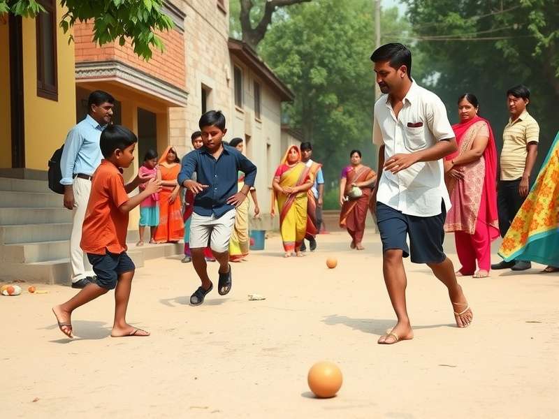 Historical depiction of traditional Indian games