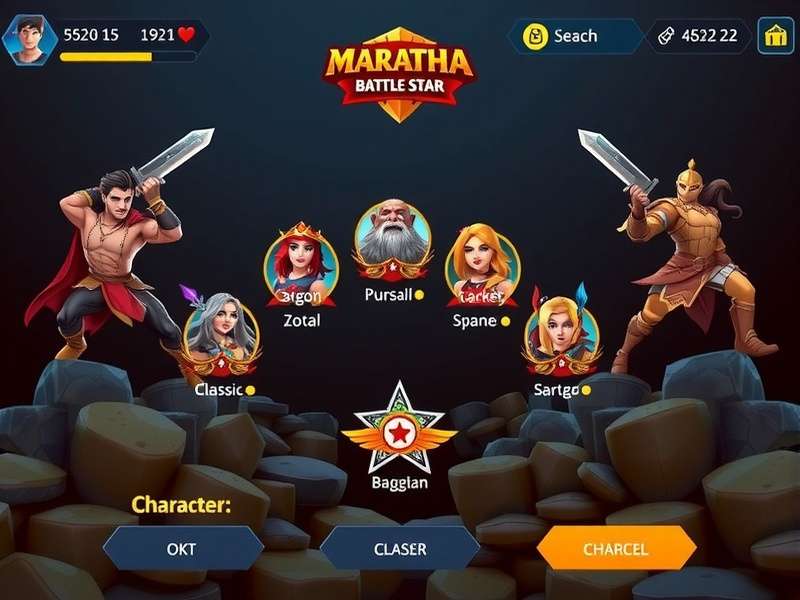 Maratha Battle Star character customization interface