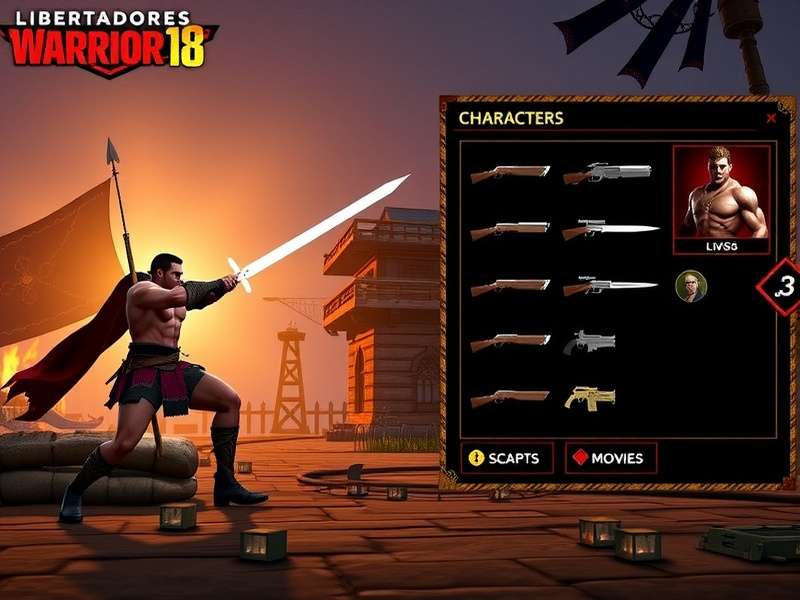 Libertadores Warrior 18 weapon crafting interface