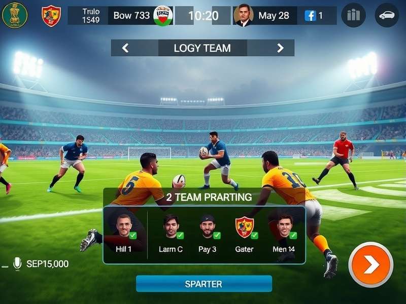 Rugby Conqueror India team management interface