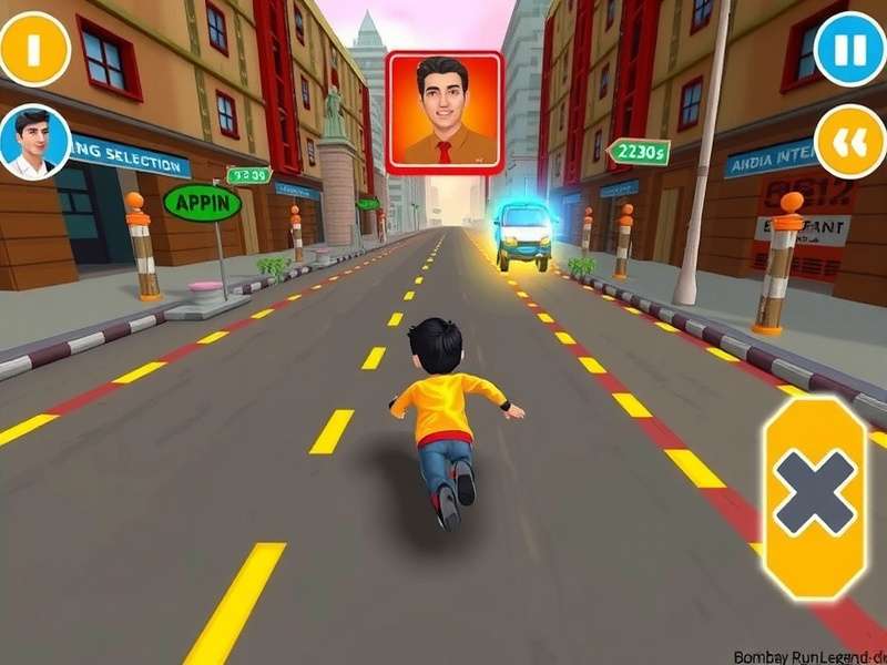 Bombay Run Legend Power-ups and Collectibles Bombay Run Legend power-up and coin collection during gameplay