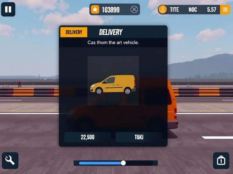 Quick Courier Command vehicle selection screen