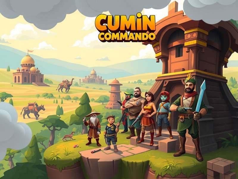 Cumin Commando character lineup showing diverse cast