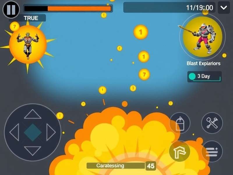 Blast Master Gameplay - Strategic Explosions Blast Master gameplay screenshot showing explosive action