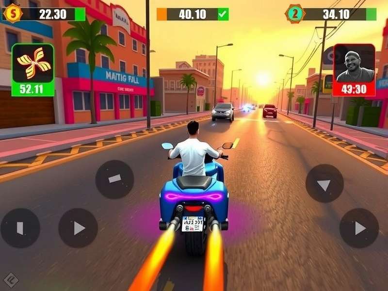 Phatphati Sprint Gameplay - Indian Street Racing Phatphati Sprint gameplay screenshot showing Indian street racing