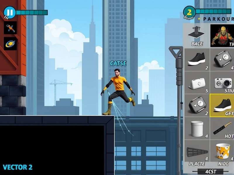 Vector 2 Premium level design showing urban environment