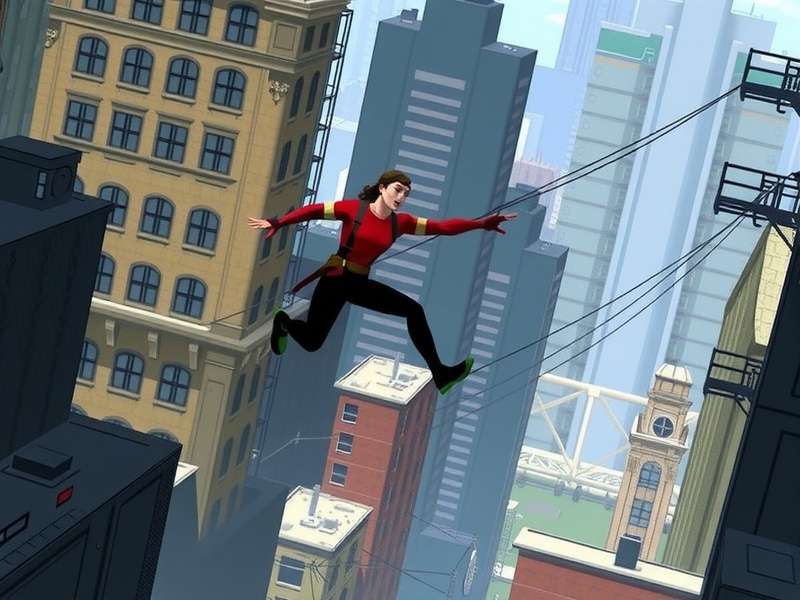 Vector 2 Premium gameplay screenshot showing parkour mechanics