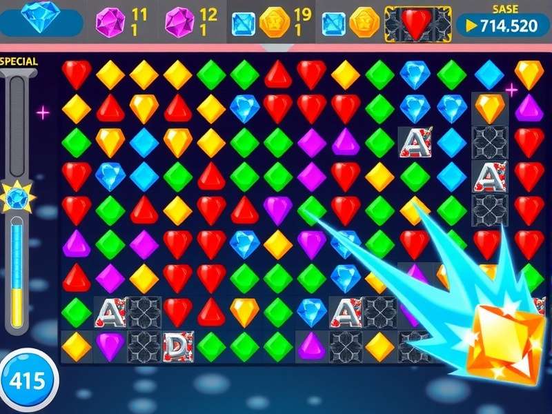 Diamond Dash Deluxe strategy illustration showing optimal matching patterns