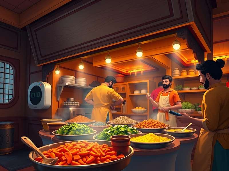 Virtual Ingredient Market in Mysore Taste Trek Mysore Taste Trek ingredient market with vibrant South Indian spices