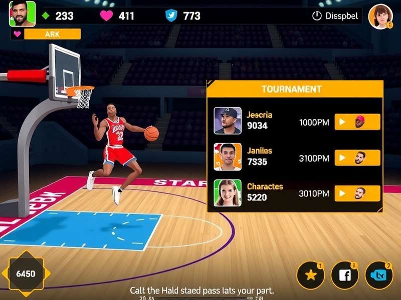 Tournament Mode in Slam Dunk Star Slam Dunk Star tournament mode interface