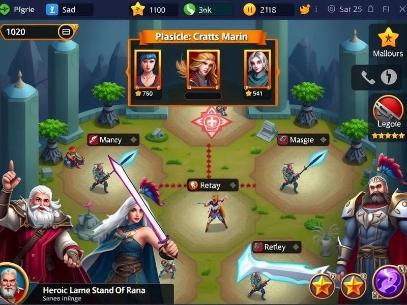 Heroic Stand Of Rana strategy map showing troop placements