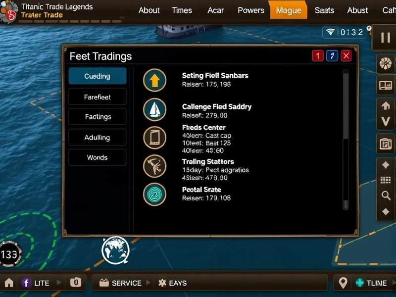 Titanic Trade Legends Trading Interface Titanic Trade Legends gameplay screenshot showing trading interface