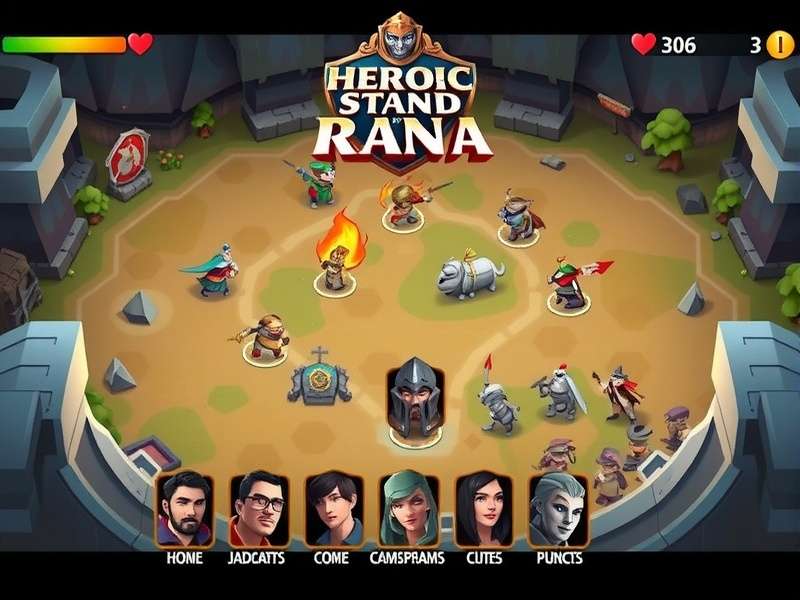 Heroic Stand Of Rana gameplay screenshot showing battle scene