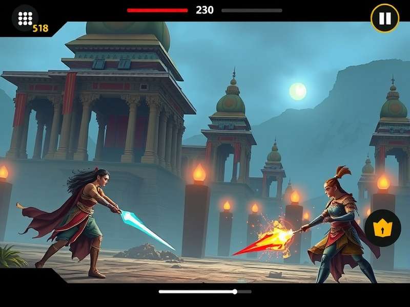 Saraswati S Swift Strike story scene showing temple environment