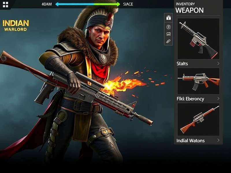 BGMI Indian Warlord weapons collection