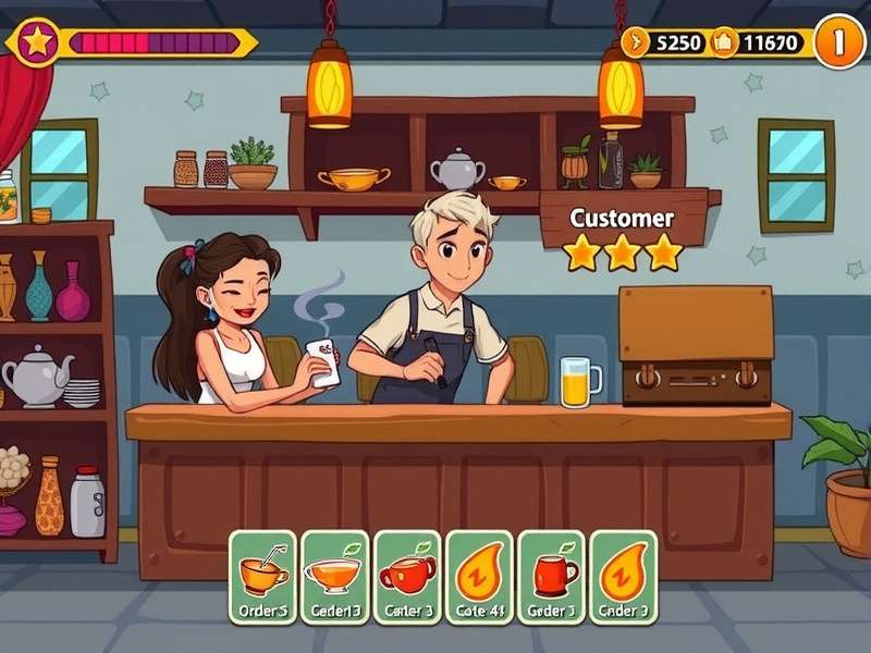 Chai Frenzy Dash Gameplay Chai Frenzy Dash gameplay screenshot showing tea preparation
