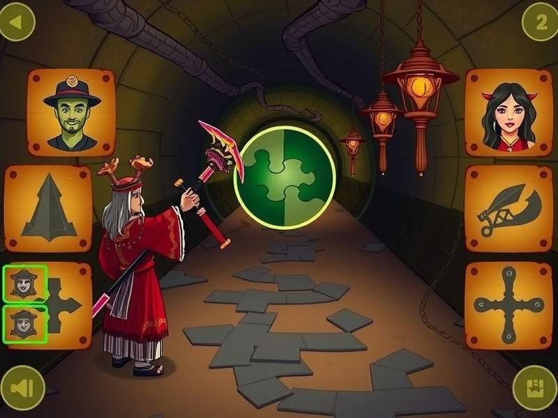Mysterious Tunnel Adventure Puzzle Solving Mysterious Tunnel Adventure gameplay screenshot showing puzzle mechanics