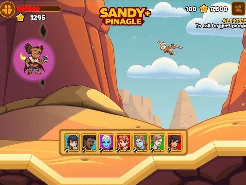 Sandy Surge Pinnacle character selection
