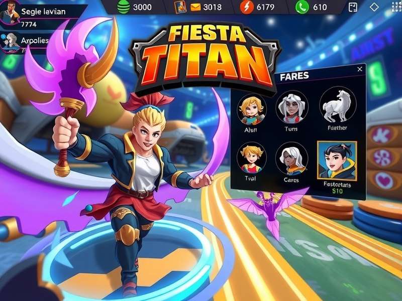 Fiesta Titan Competitive Tournament Fiesta Titan tournament scene showing competitive gameplay