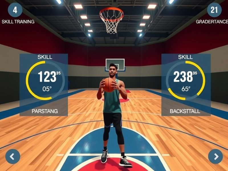 VR Hoop Dreams multiplayer competition scene