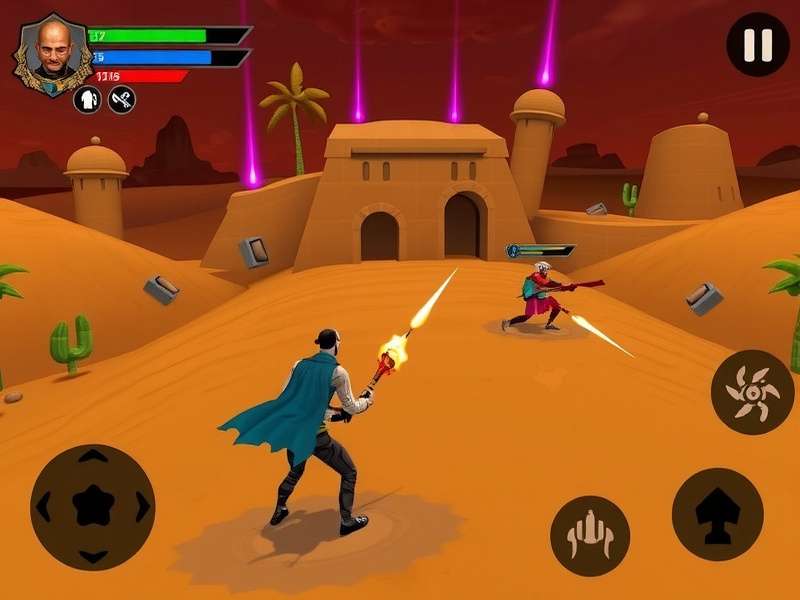 Deadly Scorpion Sting gameplay screenshot showing desert environment