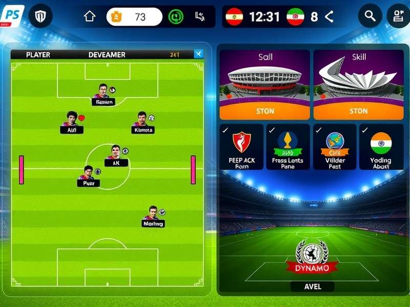 Nutmeg Prodigy Dynamo India multiplayer tournament interface showing Indian stadiums
